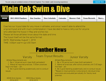 Tablet Screenshot of kleinoakswimanddive.org